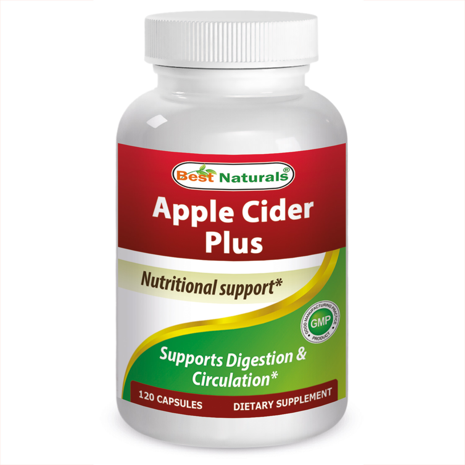 Best Naturals Apple Cider Vinegar Capsules, 600 Mg, 120 Ct