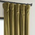thumbnail image 6 of Half Price Drapes Peat Green Heritage Plush Velvet Room Darkening Curtains (1 Panel), 50W X 108L, 6 of 12