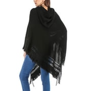 Womens Hooded Poncho Plus Sweatshirts & Hoodies Pullover Sweaters One Piece Hoodie Poncho