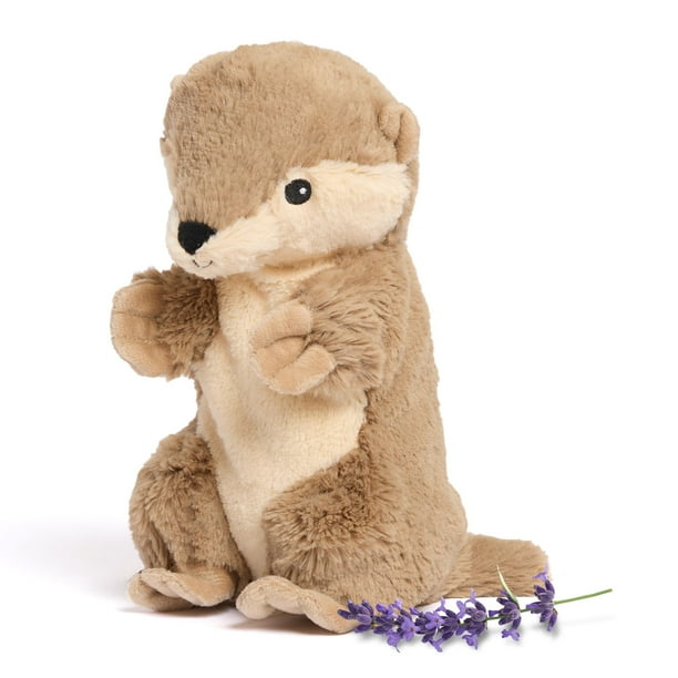 Peluche terapéutico Warmies Otter, 23 cm, calefactable en microondas