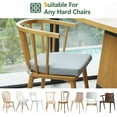 thumbnail image 3 of 2"Thick Chair Cushions for Dining Chairs,17'' x 16'' D-Shaped Memory Foam Seat Pad, 3 of 8