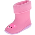 thumbnail image 4 of Botas de Lluvia para Niños con Animales de Dibujos Animados, Zapatos de Agua para Niños Y Niñas de Goma Impermeables Oso rosa por 2 años Baoblaze Botas de lluvia para niños para niños pequeños, 4 of 8