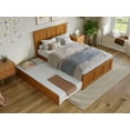 thumbnail image 4 of AFI Madison Full Wood Platform Bed with Matching Footboard and Twin Trundle, Light Toffee, 4 of 14