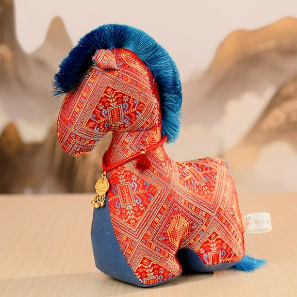 Juguetes, Peluches, Muñecos de peluche, Animales de peluche, 1 1.8 pulgadas / 30 cm Dibujos animados Lindos Caballito Muñeca Decoración Juguete Muñeca Festival Regalo del Año de los Caballos, Muñeca d