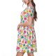 thumbnail image 2 of Easygdp Tulips Flowers para Vestido Transpirable de Mujer, Vestido Suelto de Manga Corta con Pliegues y Bolsillos para el Verano, 2 of 6
