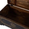 thumbnail image 5 of Butler Specialty Company Nador Brass Inlay Trunk Coffee Table - Antique Coffee, 5 of 12