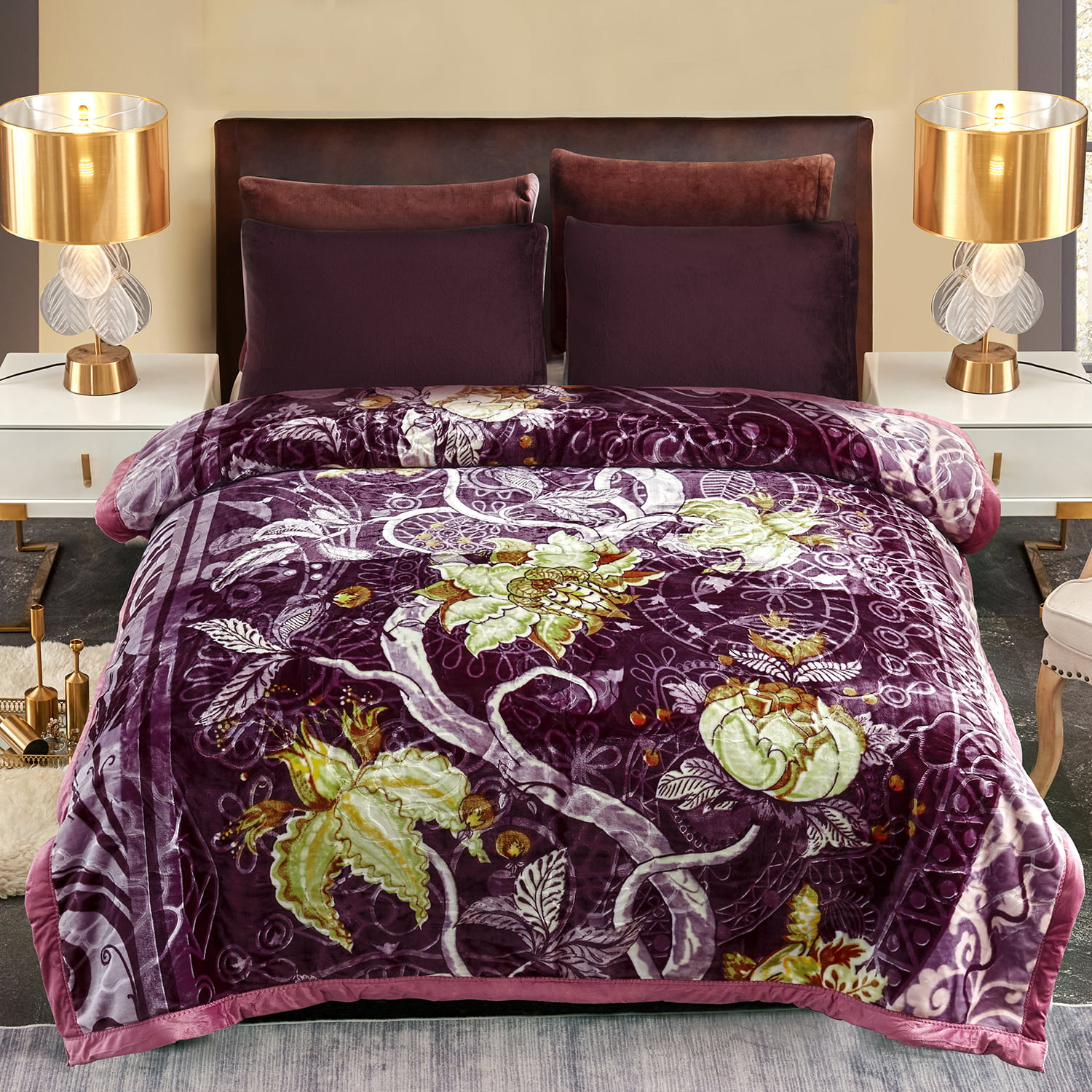 Jml Plush Mink Blanket Queen Soft, Blankets For Queen Size Beds