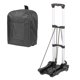 thumbnail image 2 of Carrito de compras plegable con mochila, resistente aleación de aluminio, ideal para transporte doméstico y compras, capacidad de carga de 40kg, color negro, incluye correa., 2 of 7