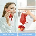 thumbnail image 4 of Coolnut 6 PCS Cotton Washcloths Towel Set, Highly Absorbent & Soft Baby Wash Cloths 12"x 12" Face Hand Towels for Bathroom, Multi-Purpose Fingertip Towels (Strawberry Jam), 4 of 5