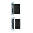 thumbnail image 4 of GROWTH TANK 2Pcs Wooden Photo Frame Storage Projects Homes Glass Floating Front Open Artwork Blue, 4 of 9
