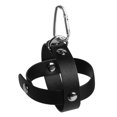 thumbnail image 3 of pelotas de juguete para perros con mosquetón, funda de béisbol de cuero sintético, correa para parques, camping, deportes de interior y patio. Negro, 3 of 8