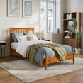 thumbnail image 1 of Becket Lit Plateforme Bas en Bois Simple TG, Couleur Caramel Pâle, 1 of 27
