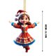 thumbnail image 2 of Colgante de árbol de Navidad de acrílico con enano, muñeco chino con estampado plano, pequeño colgante decorativo, decoración festiva para el hogar, adorno para escritorio de oficina, idea, 2 of 8