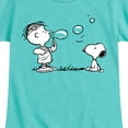 thumbnail image 3 of HYBRID APPAREL - Peanuts - Rerun And Snoopy Bubbles - Toddler & Youth Girls Short Sleeve Graphic T-Shirt, 3 of 5