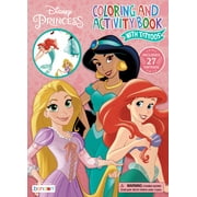 Disney Princess 48 Page Coloring and Activity Book With Tattoos, Paperback