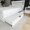 thumbnail image 4 of Nexera Hunter Full Size 2-Drawer Storage Bed Frame, White, 4 of 7