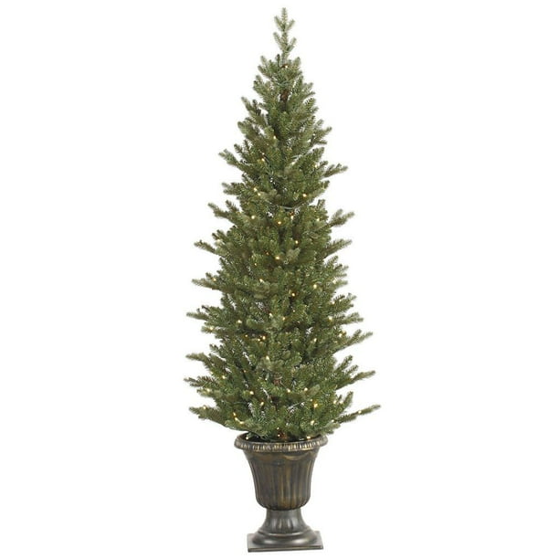 Vickerman 5 ft. Potted Mini Noble PreLit LED Christmas Tree Walmart