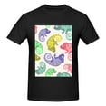 thumbnail image 4 of Bingfone Cute Chameleons Men'S Loose Fit Short-Sleeve Pocket T-Shirt, 4 of 7