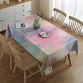 thumbnail image 2 of Colorful Cloud Star Tie Dye Pattern Rectangle Tablecloth 60"x84",Waterproof Polyester Rectangle Table Cloth, Wipeable Spillproof Polyester Tablecloth for Dining, Camping, Indoor and Outdoor, 2 of 5