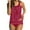 Red, variant on Busydd Two Piece Swimsuits for Women Summer Flowy Dot Beach Tankini Swimwear Round Neck Bathing Suit With Boyshorts Swimsuit Sets