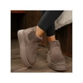 thumbnail image 6 of Women’s Suede Winter Platform Fuzzy Fluffy Plain Booties Fashion Boots, 6 of 9