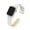 White, variant on Epsom Leather Watch Bands Compatible with Apple Watch, Black - 45/44/42-MM.