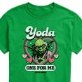thumbnail image 3 of Star Wars - Valentine Yoda One For Me - Men's Short Sleeve Graphic T-Shirt, 3 of 5