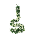 thumbnail image 2 of 4 Artificiales Peonía Follaje Guirnalda Flores Colgante 2.5m Xtellar Blanco, 2 of 3