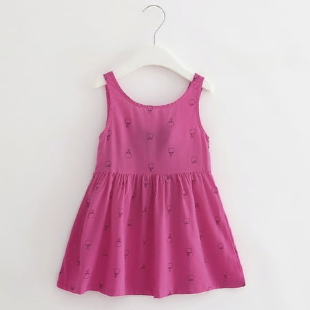 

Hunpta Baby Toddler Princess Bowknot Dresse Kids Casual Girl Floral Sleeveless Clothing Girls Dress&Skirt