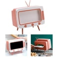 thumbnail image 4 of 2 piezas 2 en un caja de pañuelos de TV dispensador de almacenamiento de soporte de teléfono móvil, 4 of 8