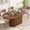 Walnut, variant on 55.11"-70.86" Extendable Dining Table, with Striped Legs for Living Room & Kitchen(Walnut)