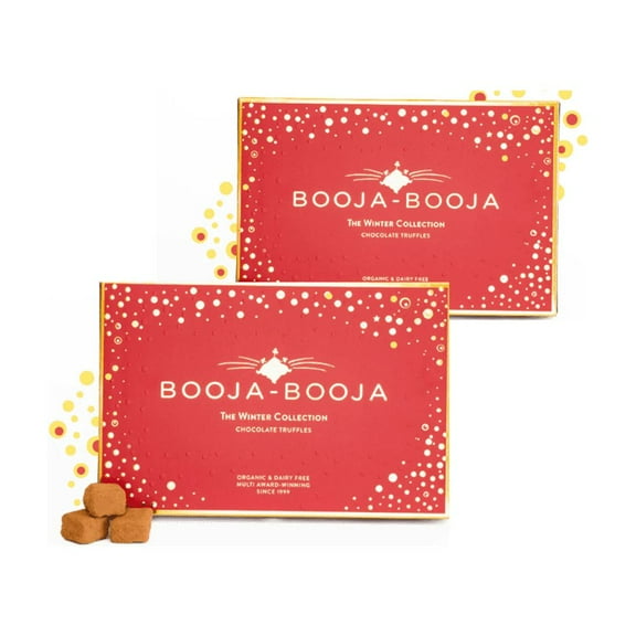 Booja-Booja The Winter Collection Chocolate Truffles, Vegan Organic Dairy Free, 16 Count