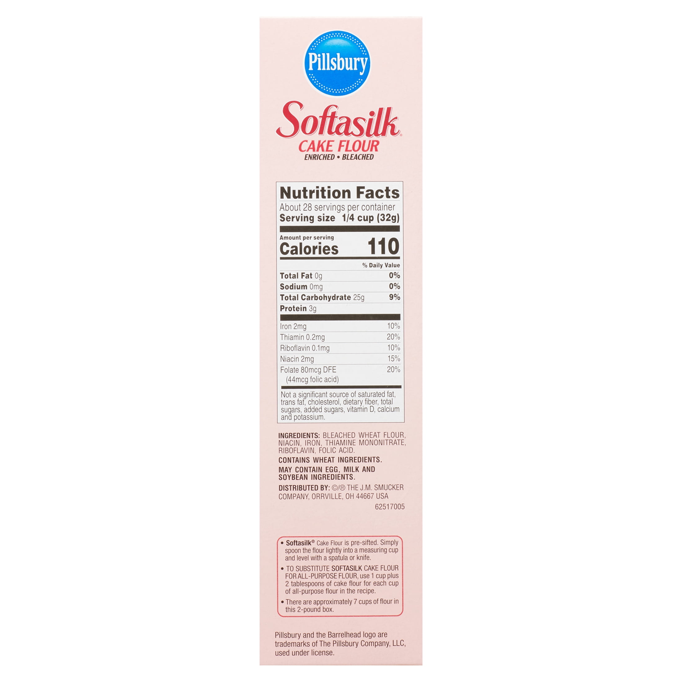 Pillsbury Softasilk: Enriched Bleached Cake Flour, 32 Oz