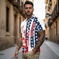 thumbnail image 3 of Jeiento 250 Years America Matching Outfits for Couples Athletic Tennis Shirts Men Golf Shirt Lightweight Golf Clothes Hibiscus Flowers Womens Workout Pullover Tank Tops, Men's 2XL, 3 of 6