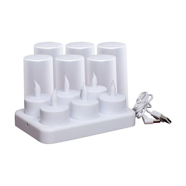 Birdeem Rechargeable Tea Lights Flameless Candles with Remote Led Candles with Timer Battery Operated Candles for Home Decor Flameless Centerpiece Table Decorations