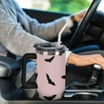 thumbnail image 5 of Large Capacity Car Cup 40 Oz Bat Black Pink Stainless Steel Travel Tumbler Coffee Mug Happy Halloween Insulated Bottles Tumbler with Lid And Straw Leak-Proof, 5 of 6