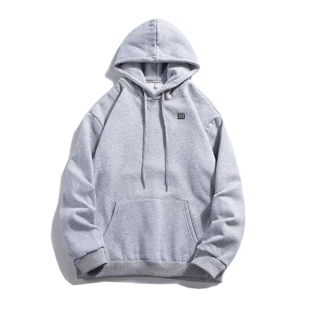 Sudaderas con capucha con calefacción Usb para hombre y mujer, de invierno, de algodón, con bolsillo y cremallera, de lana gruesa para amantes, sudaderas informales con calefacción para otoñ