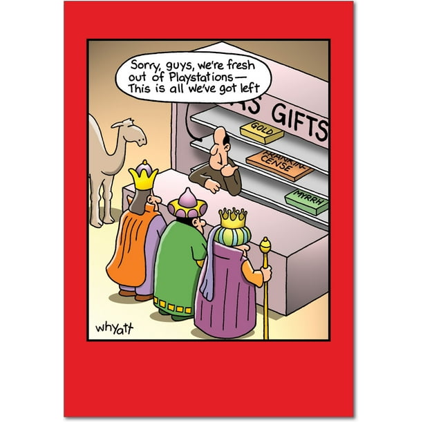 B1659 Fresh Out Tim Whyatt Cartoon' Box Set of 12 Humor Merry Christmas