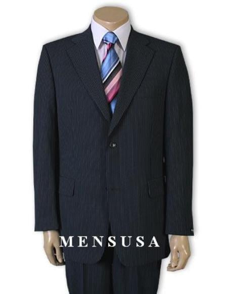 Mens Clothing Suits Two-piece suits Blue for Men Canali Striped Wool Suit in Navy 