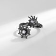 thumbnail image 3 of Spider Punk Spinner Fidget Ring for Women Men Stress Relieving Spider Web Personalized CZ Crystal Open Adjustable Stress Relieving Ring Jewelry Gift, 3 of 3