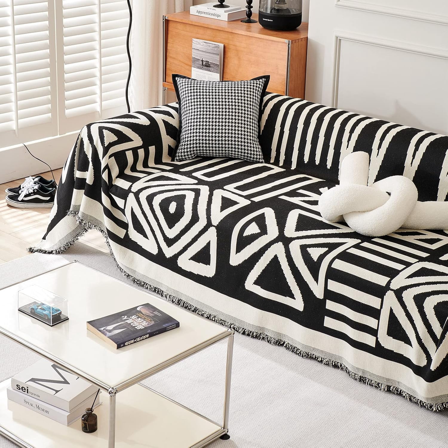 Inadays Sofa Cover Couch Cover Slipcovers Furniture Protector for Chair Loveseat Futon Sectional L Shape Sofa Boho Chenille
