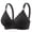 Black #1, variant on Women's Full Coverage Lace Support Bra, Wireless Non-Padded Comfort Bra with Adjustable Straps Watermelon Red 38