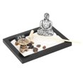 thumbnail image 2 of Bac à sable zen classique et unique, méditation artistique, paysage sec, décoration de bureau, artisanat en bois, 2 of 4