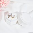 Classic Velvet Ring Box 2 Slots Couple Ring Box Earrings Jewelry Gift