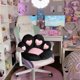 thumbnail image 4 of Cojín de pata de gato kawaii para silla, 69,8 x 59,9 cm, bonito cojín de corazón, cómodo y decorativo para sofá de oficina o gaming, color negro., 4 of 5