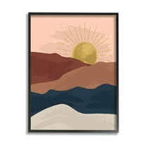 Stupell Industries Wavy Sand Dune Cliffs Deserted Mountains Children's Illustration,16 x 20, Design by Lisa Perry Whitebutton