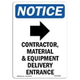 thumbnail image 1 of SignMission OS-NS-A-1824-V-10823 18 x 24 Po Panneau d'Affichage OSHA - Entrepreneur&44; Matériel, 1 of 1