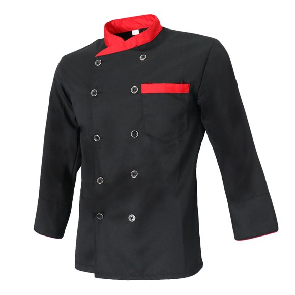 Hombres Mujeres Chaqueta Chaqueta de Panadero Ropa para Restaurante Catering Chef , L Sunnimix Uniforme de la chaqueta del chef