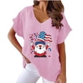 thumbnail image 2 of Gifts for Her 4Th of July Shirts Women Funny Tshirts Shirts V Neck Patriotic Dresses Plus Size Red White and Blue Tops for Men Graphic Tees Shirts Dressy Casual Clearance Blouses, 2 of 4