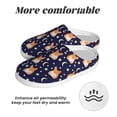 thumbnail image 6 of Lsque Corgi Lying With Moons And Stars Pattern Womens Comfort Cotton on Scuff With Memory Foam and Anti-skid Sole Slipper-37/38, 6 of 7